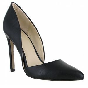 MIA Margo Black Leather Pumps
